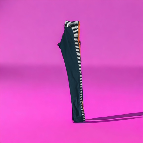 THE UPSIDE | Full length leggings Navy, Orange, White XS - Picture 4 of 6